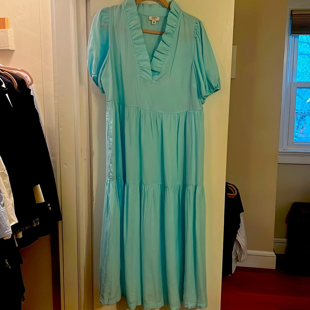 Crown & Ivy Ruffle Neck Dress